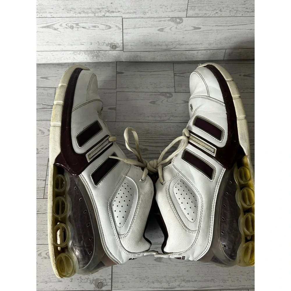 Adidas Climacool 2007 Basketball Shoes‎ Mens Size 13 White Maroon Sneakers